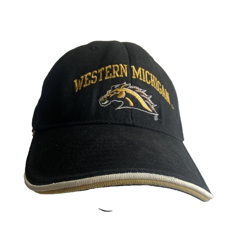 Western Michigan University Broncos Hat Cap Black NCAA Adjustable Clean